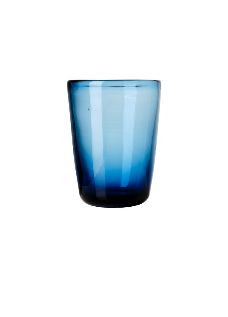 Thyme Hand Blown Water Glass in Blue