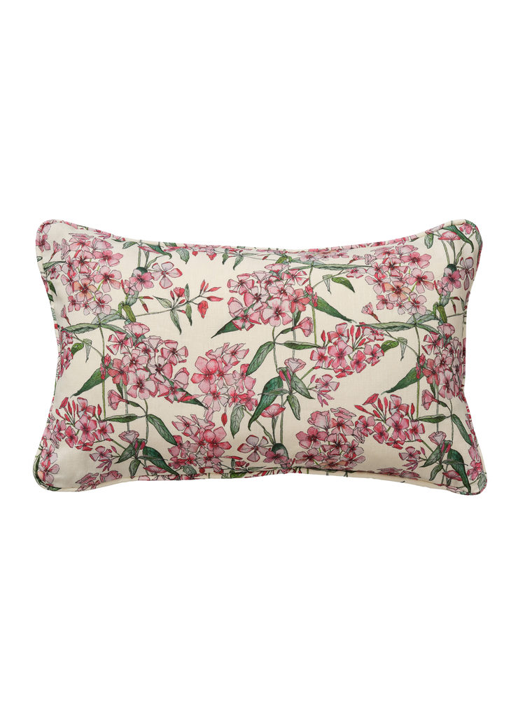 Pink Phlox Rectangle Cushion