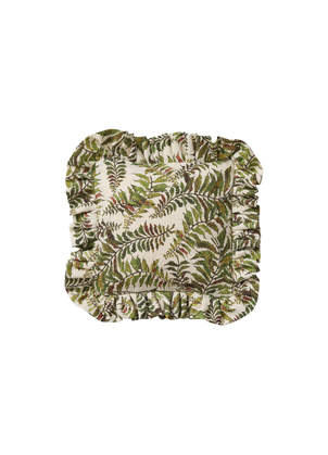 Fern Cushion with Frill