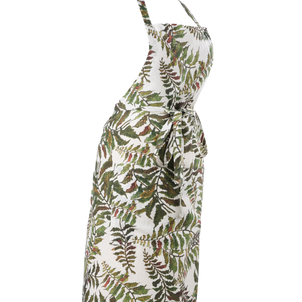 Fern Printed Linen Apron