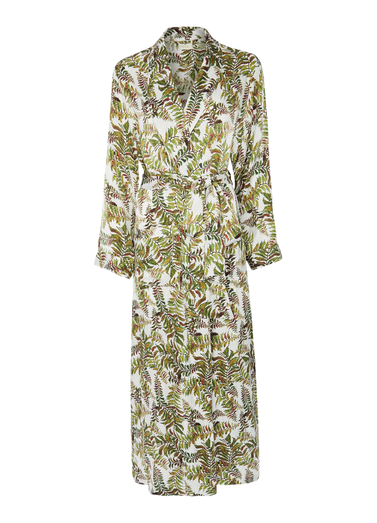 Silk Robe in Fern