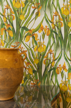 Yellow Iris Large Wallpaper Set