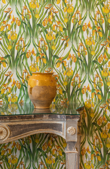 Yellow Iris Large Wallpaper Set