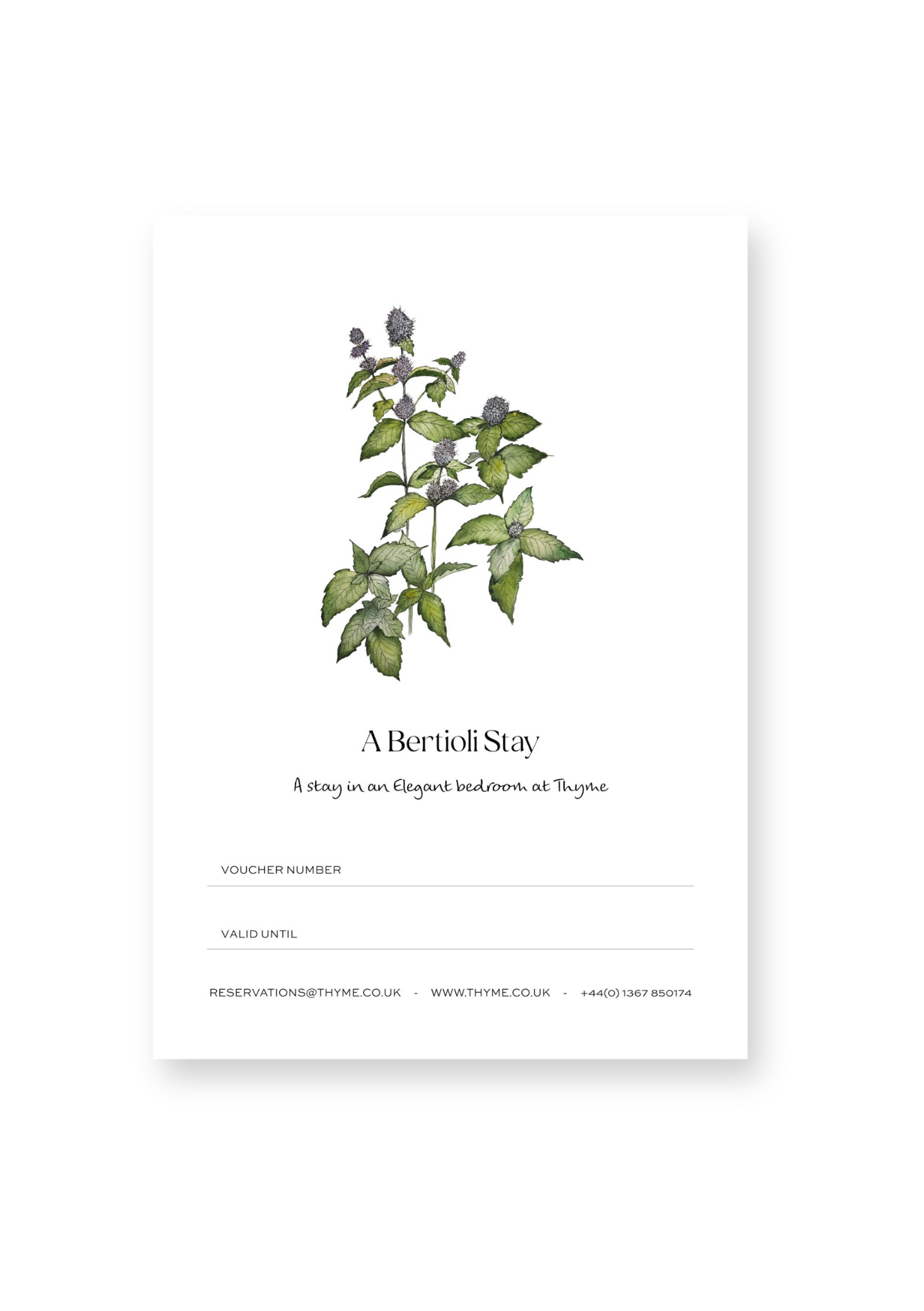 A Bertioli Stay Gift Voucher