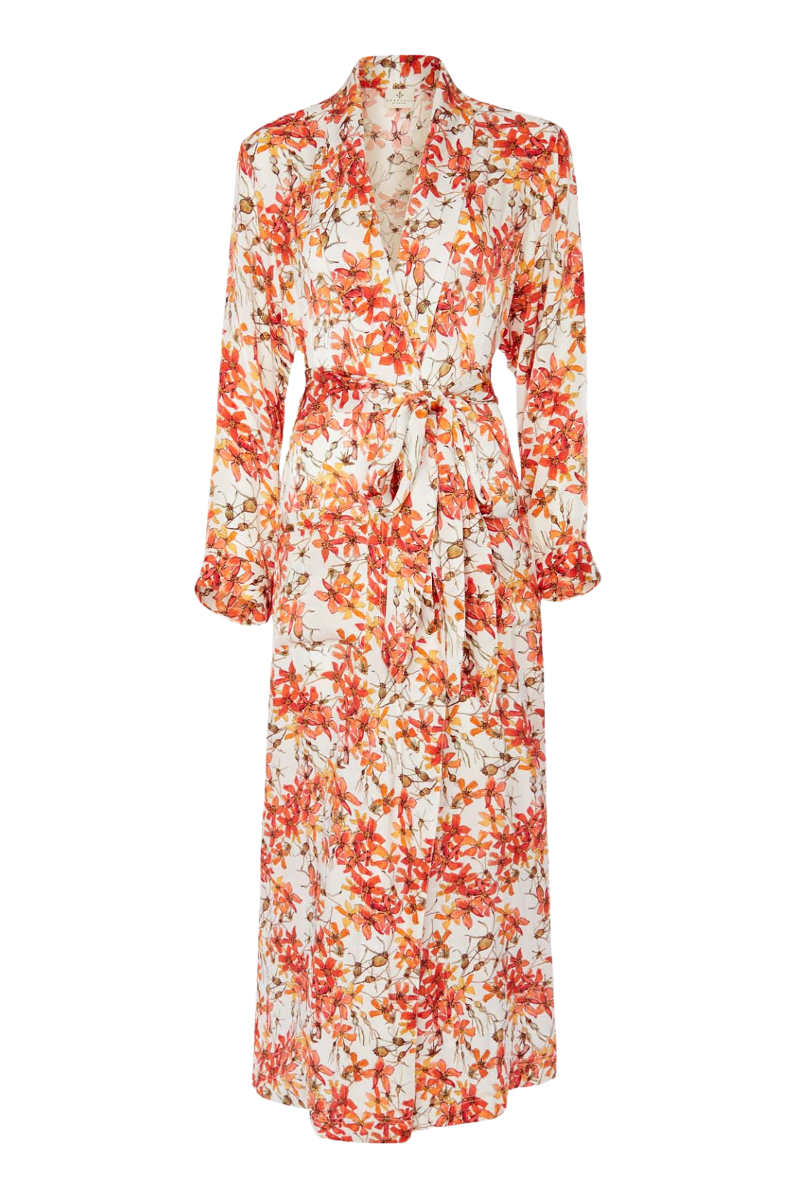 Silk Robe in Wild Rose