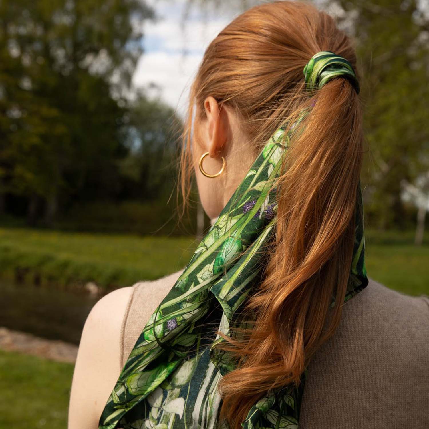 Rivermint Silk Scarf